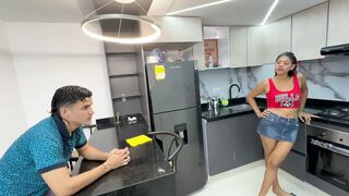 My Shy Stepsister Gets Stuck in the Kitchen Oven and I Take Advantage of the Moment to Be Able to Fuck