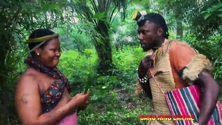 African hunter fucked strange BBW woman in the forest and this happened to him -