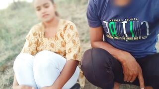 Beautiful Indian village Stepsister Suman sex in Jungle outdoor with her stepbrother, xxx video tight pussy getting fucked hindi - 5 image
