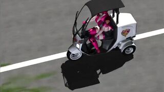 3d - Extra service from deliver pizza with a big tits