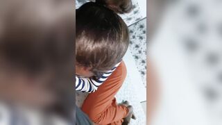 Collage Girlfriend Alone at Home