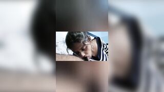 Collage Girlfriend Alone at Home