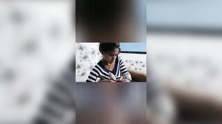 Collage Girlfriend Alone at Home