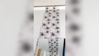 Collage Girlfriend Alone at Home