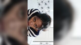 Collage Girlfriend Alone at Home