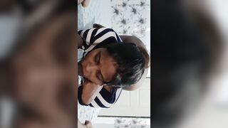 Collage Girlfriend Alone at Home