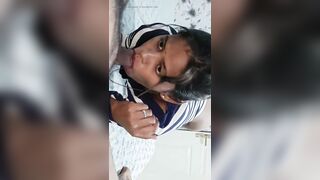 Collage Girlfriend Alone at Home