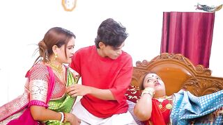 DESI MALLU TWO BAHBHI HARDCORE FUCK WITH LOCAL DEBAR WHEN THEY WERE ALONE AT HOME ( FULL MOVIE ) - 2 image