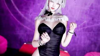 3D Asian Babe Naked Her Perfect Ass Sitting on the Big Dick