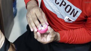 Boy Put Nail Polish on Girl Feet