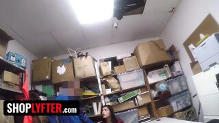 Shoplyfter - Foxy Troublemaker Audrey Royal Receives Huge Facial Cumshots From Two Security Guards - 8 image