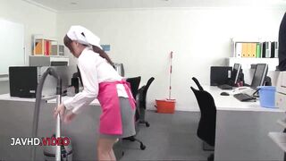 Asian Office Lady Chihiro Akino Delivers Hardcore Blowjob Fantasies for Creampie Lovers - 5 image