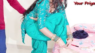 Full video - Jija saali Beautiful hot girl Priya first time sex with StepSister with Hindi Audio Indian sex