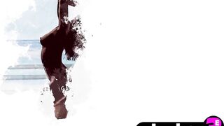 Petite Asian MILF with amazing booty Angel Constance passion posing session