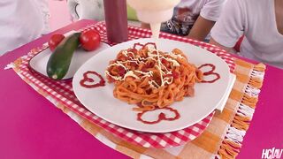 Two Cocks and a Creampie for Horny Asian Babe Hikaru Ayami