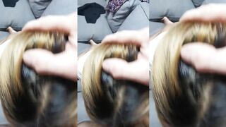 Asian student pays her rent