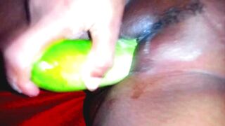 Desi housewife fucked her Cucumber pussy - 14 image