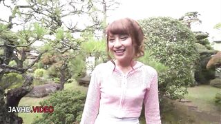 Sultry Asian Anna Anjo Delivers a Steamy Outdoor Blowjob