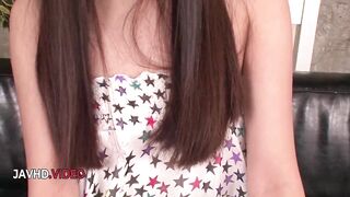 Wild Asian goddess Satsuki Aoyama fucks hard then takes big cumshot in mouth . - 4 image