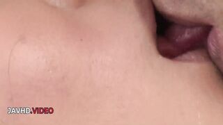 Rei Kitajima licked and fucked until Asian creampie end