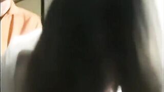 Watch In Train, the sexy Asian cutie get her pussy licked and fisted in public