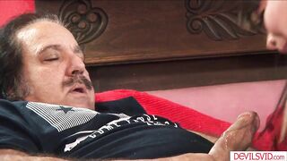 Watch this hairy asian MILF get her pussy licked and fucked by an old man