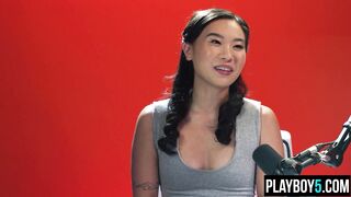 Kimmy Kimm's Hairy Pussy Fingers to Full Orgasm in Solo Masturbation