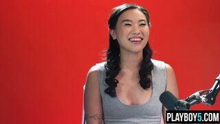 Kimmy Kimm's Hairy Pussy Fingers to Full Orgasm in Solo Masturbation