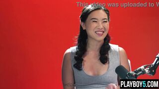 Kimmy Kimm's Hairy Pussy Fingers to Full Orgasm in Solo Masturbation