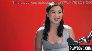 Kimmy Kimm's Hairy Pussy Fingers to Full Orgasm in Solo Masturbation