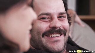 Watch as gf deepthroats BBC while cuckold watches in delight