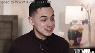 Petite Asian teen takes on her stepcousin's massive dick with a wild ride