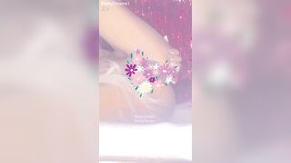 Sexy Asian cutie with small tits and natural butt plug enjoys anal play