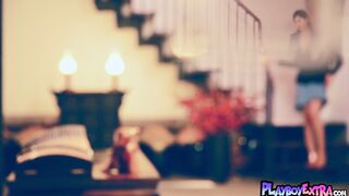 Wu Muxi's natural Chinese tits and hairy Asian pussy get a sensual tease in solo play