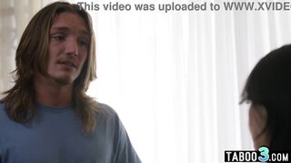 Stepbro has to keep his petite stepsisters Lulu Chu quiet while he pounds them hard