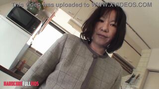 Japanese hottie with small tits and bushy pussy gets down and dirty in lingerie