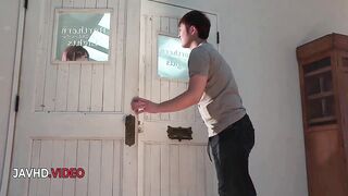 Satomi Usui, a kinky Asian MILF, toys herself before taking a hard pounding from a hung stud