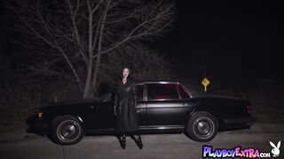 Lily Andrews, the big-titted Asian teen, strips and teases for a night out