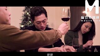 Asian chick in Christmas cosplay gets naughty in doggystyle orgy with a group of guys