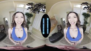 Cute Asian babysitter relieves stress by helping you in POV doggystyle - 3 image