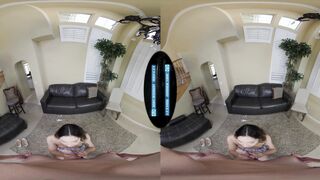 Cute Asian babysitter relieves stress by helping you in POV doggystyle