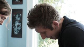 Sexy Asian MILF gets her ass fingered & deep-throats like a pro in stockings