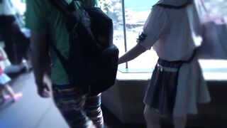 Watch this stunning Japanese babe go wild with passion for JAV