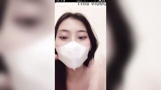 Cute Asian babe goes wild live on camera for the first time!