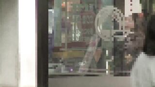 Watch this Japanese teen with big tits take a piss outside and ride cowgirl