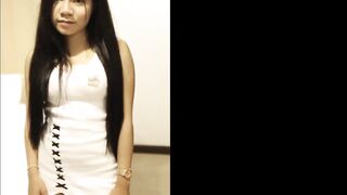 Thai cutie's first time sucking and riding my hard cock in POV