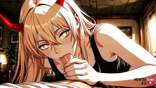 Japanese Asian cosplay anime game porn compilation with chainsaw Man, Denji, and Power Pic - uncensored!