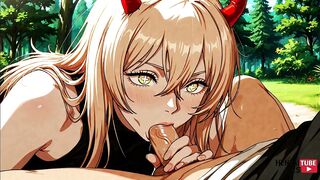 Japanese Asian cosplay anime game porn compilation with chainsaw Man, Denji, and Power Pic - uncensored!