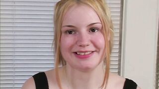 Petite Asian Nikko gets drenched in cum while hot blonde Tatiana sucks hard cock in doggystyle casting