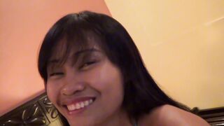 Hot asian chick I met gets her big tits and tight pussy pounded in hotel room